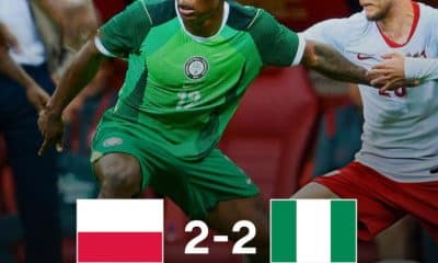Final scoreline of the international friendly between the Super Eagles of Nigeria and Poland on Wednesday, June 3, 2026.