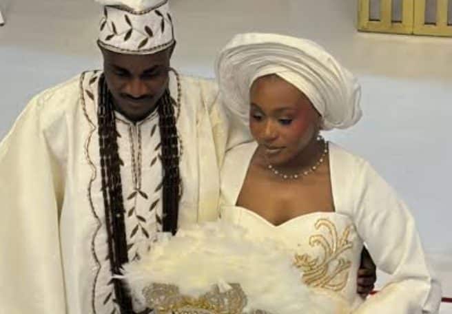 Rafiu Durosinmi and his newly wedded wife.