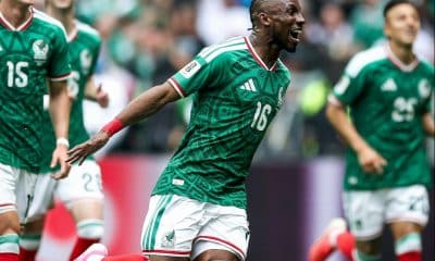 Mexico's Julián Quiñones celebrate after scoring the first goal in the ongoing 2026 FIFA World Cup on Thursday, June 11, 2026.