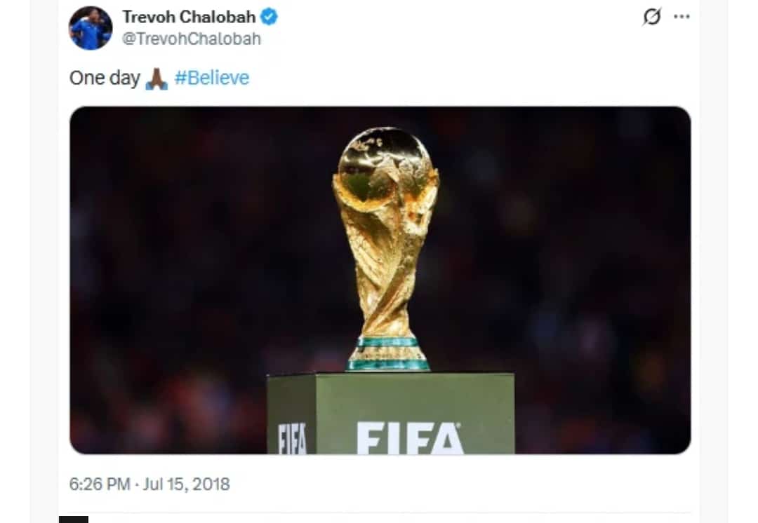 Trevoh Chalobah's eight-year-old tweet which resurfaced after he was called up to represent England at the 2026 FIFA World Cup.
