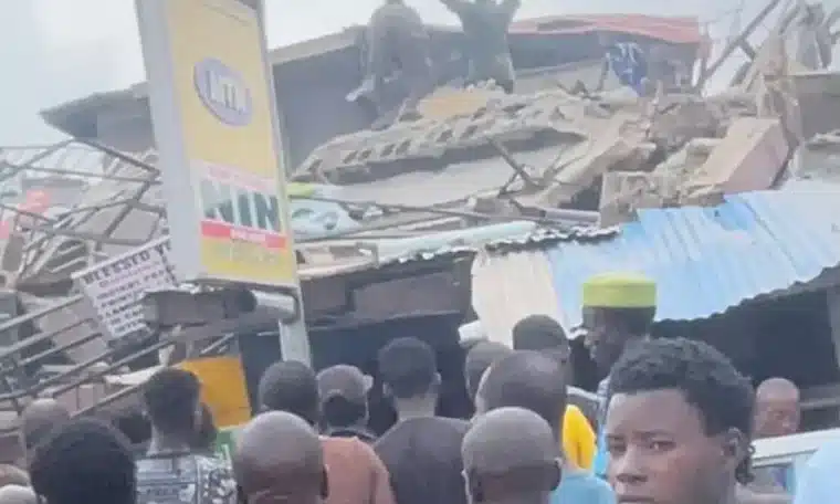 Building collapse in Alakija