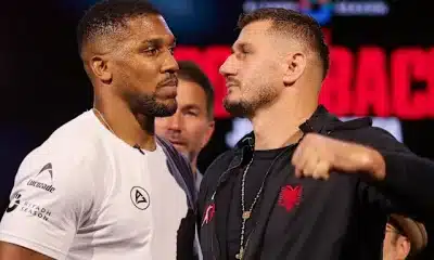 Anthony Joshua and Kristian Prenga