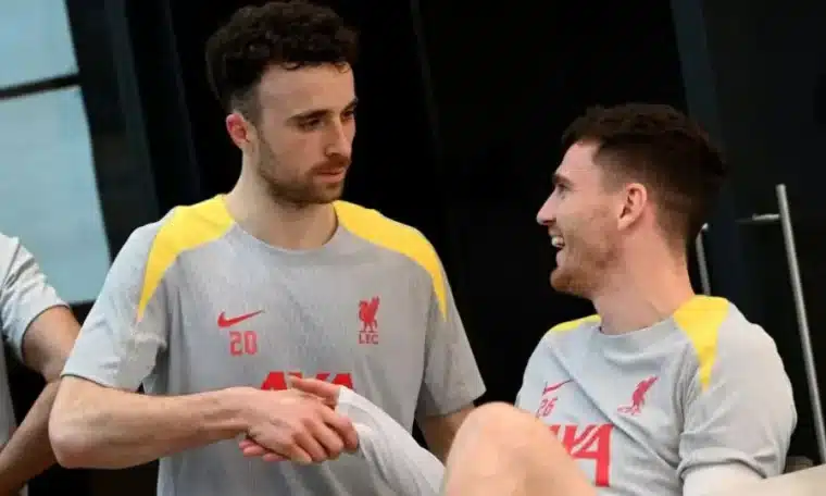 Late Diogo Jota and Scottish star, Andrew Robertson.