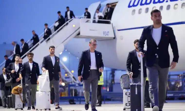 Team Iran arriving at Mexico's Tijuana International Airport in the early hours of Sunday morning, June 7, 2026.