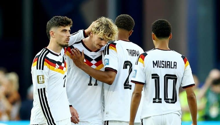 German players were dejected after Paraguay ended their 2026 FIFA World Cup journey.
