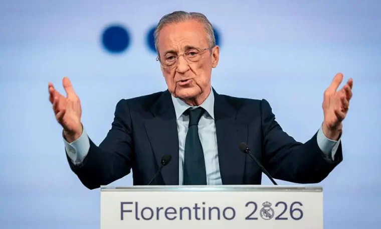 Real Madrid president Florentino Perez