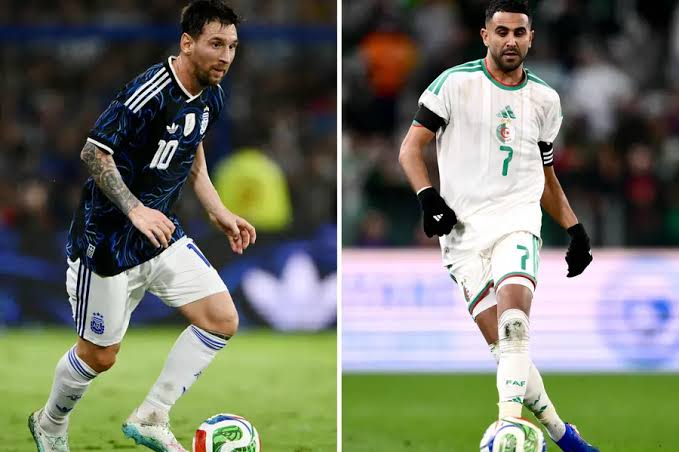 Argentina's talisman, Lionel Messi and Algeria's icon, Riyad Mahrez.