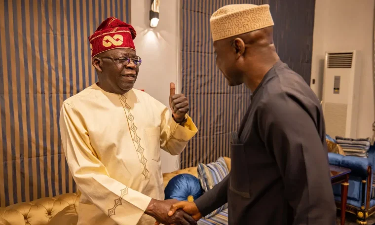 president Bola Tinubu and Ekiti State Governor, Biodun Oyebanji