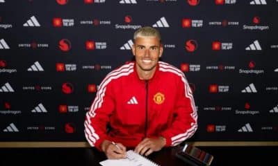 Karl Darlow during his unveiling as Manchester United player.