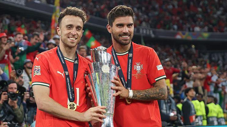 File photo of late Diogo Jota and Ruben Neves