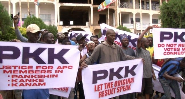 APC Members Protest in Plateau