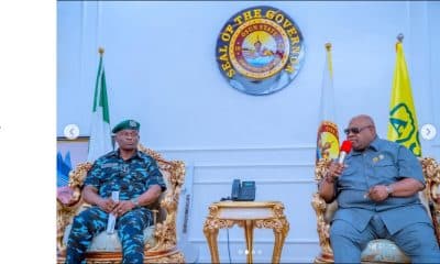 IGP Tunji Disu during a visit to Osun State Governor Ademola Adeleke