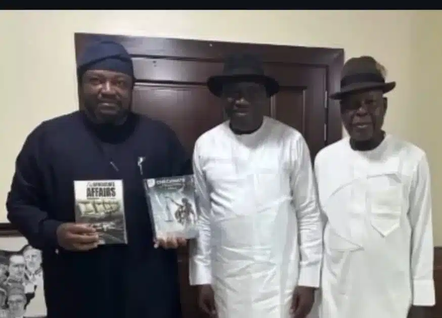 With Ex-President Jonathan and former IGP Mike Okiro