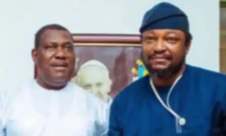 Tanimola with Senator George Akume, Secretary to The Government of the Federation