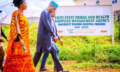 Ekiti State Governor Biodun Oyebanji and his entourage visit church worshippers who were kidnapped many weeks ago in the state during a church service.