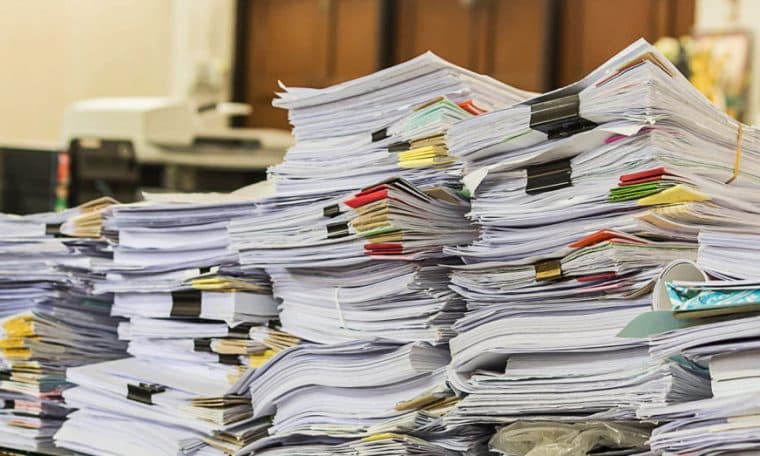 File Photo: Pile documents