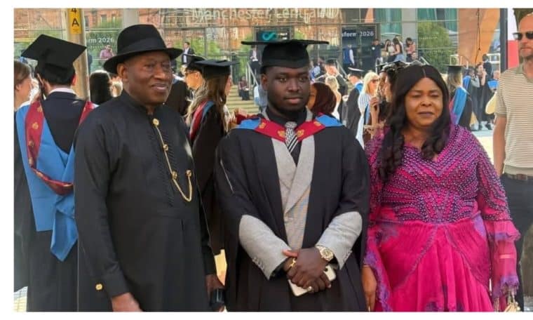 Former President, Goodluck Jonathan, Son and Wife
