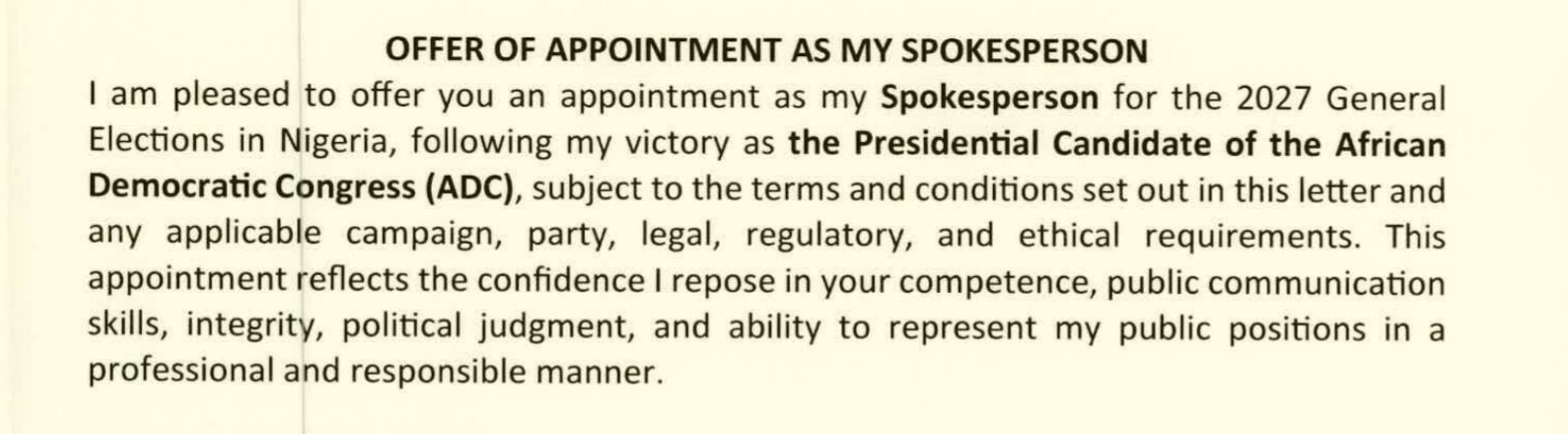 2027: Atiku Appoints Kenneth Okonkwo As Spokesperson
