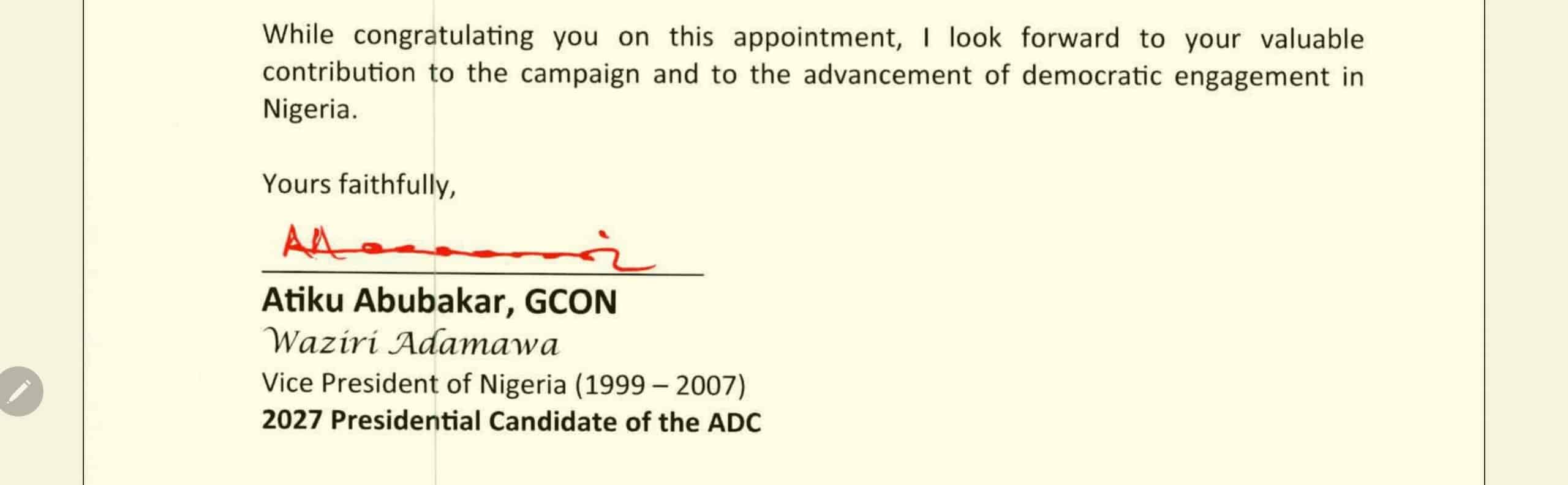 2027: Atiku Appoints Kenneth Okonkwo As Spokesperson