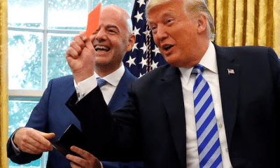 File photo of FIFA president Gianni Infantino and the United States President Donald Trump ahead of the 2026 World Cup.