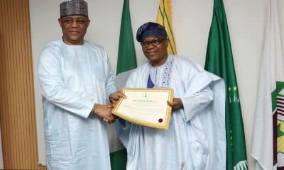 Femi Fani-Kayode and Minister of State for Foreign Affairs, Ambassador Sola Enikanolaiye