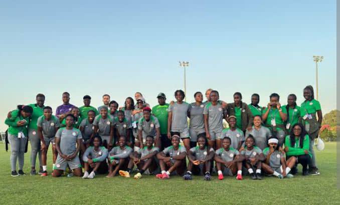 Super Falcons squad in Morocco.