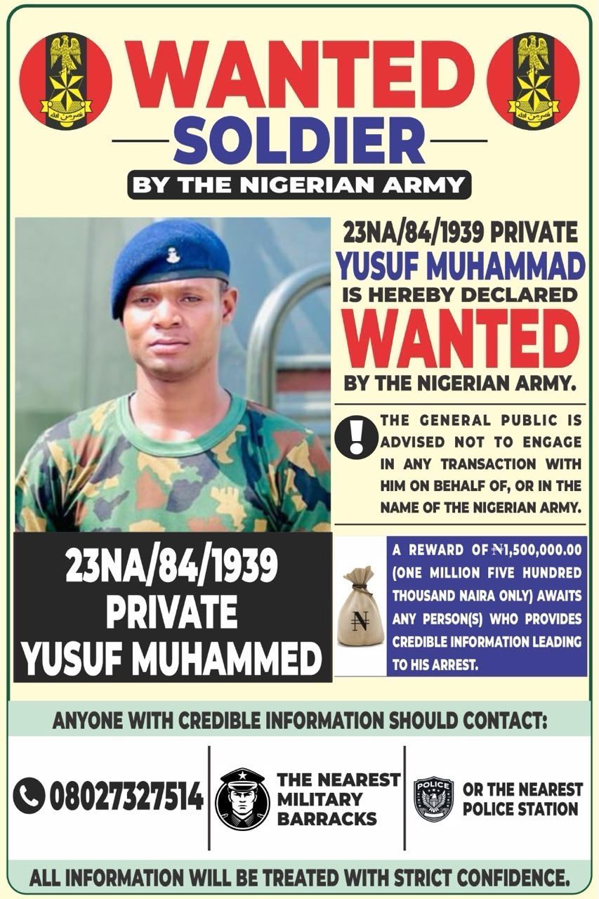 Wanted Soldier Arrested While Allegedly Fleeing To Cameroon