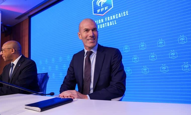 Zinedine Zidane during his unveiling as France head coach.