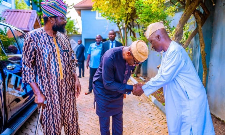 Governor of Ekiti State, Biodun Oyebanji, visits ADC candidate, Dare Bejide