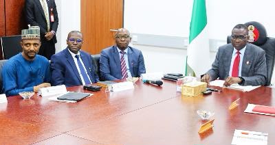 The Chairman of the Economic and Financial Crimes Commission (EFCC), Ola Olukoyede and the heads of key anti-graft agencies during their meeting at the EFCC headquarters in Abuja on Wednesday, July 8, 2026.