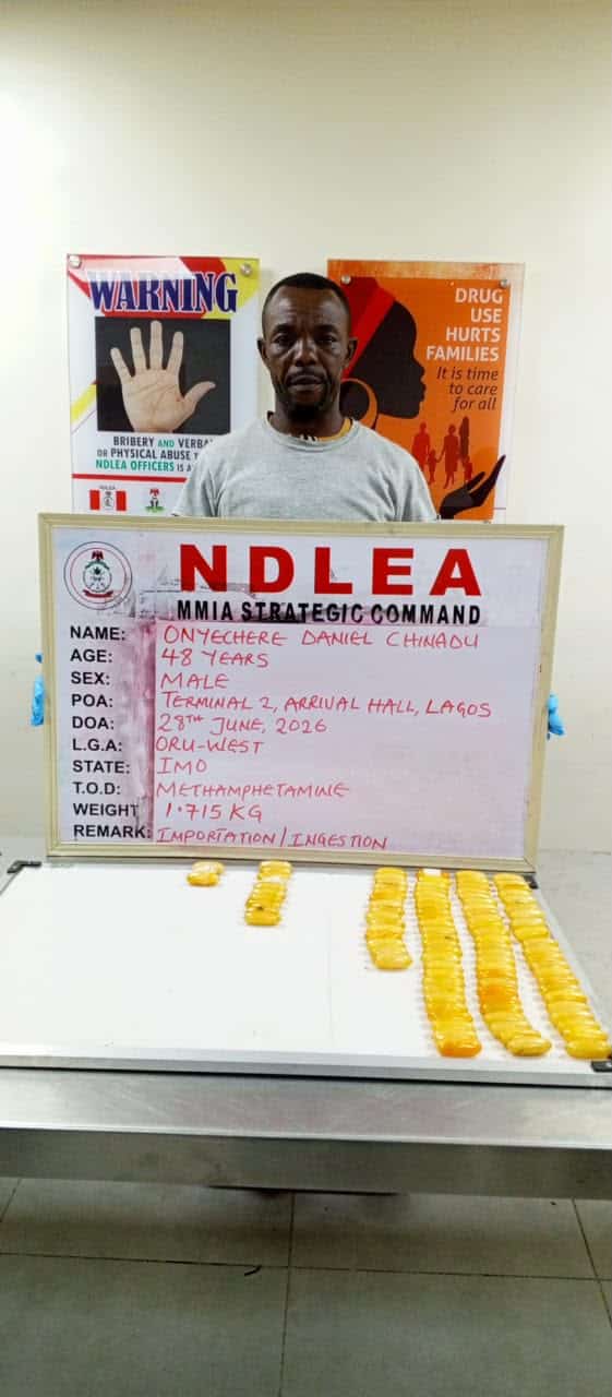 NDLEA Arrests South African Woman With 5.75KG Heroin After Using Son As Cover