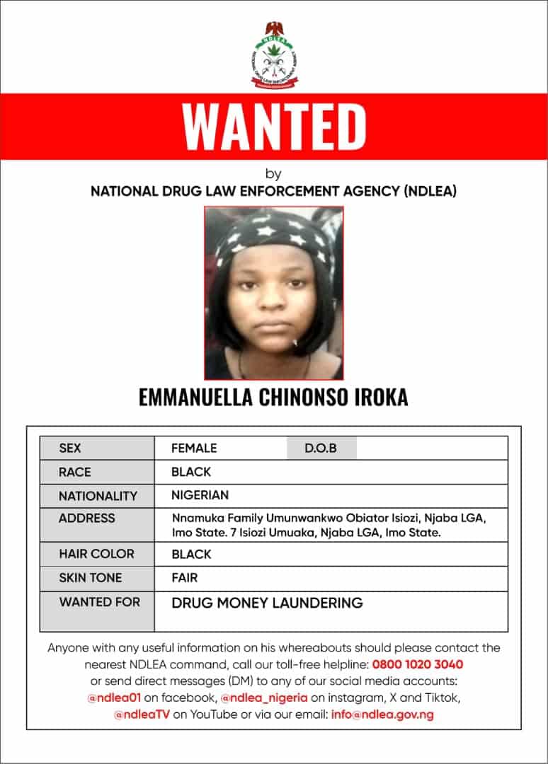 Photos: NDLEA Declares Drug Kingpin, Three Associates Wanted, Freezes ₦9.8 Billion