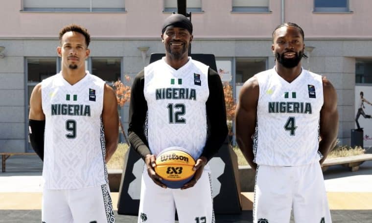Team Nigeria's 3×3 basketball players