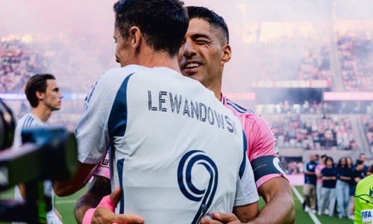 Lewandowski and Luiz Suarez