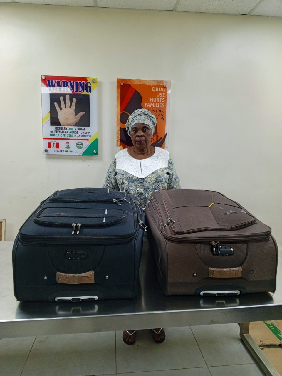 NDLEA Arrests Nigerian-British Grandma Smuggling 13kg Cocaine In Plantain Peels