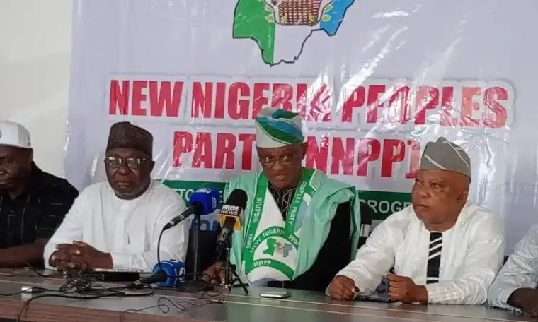 NNPP National Chairman, Major Agbo and other party leaders
