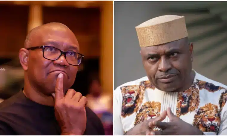 ADC Chieftain, Kenneth Okonkwo and NDC Presidential candidate, Peter Obi
