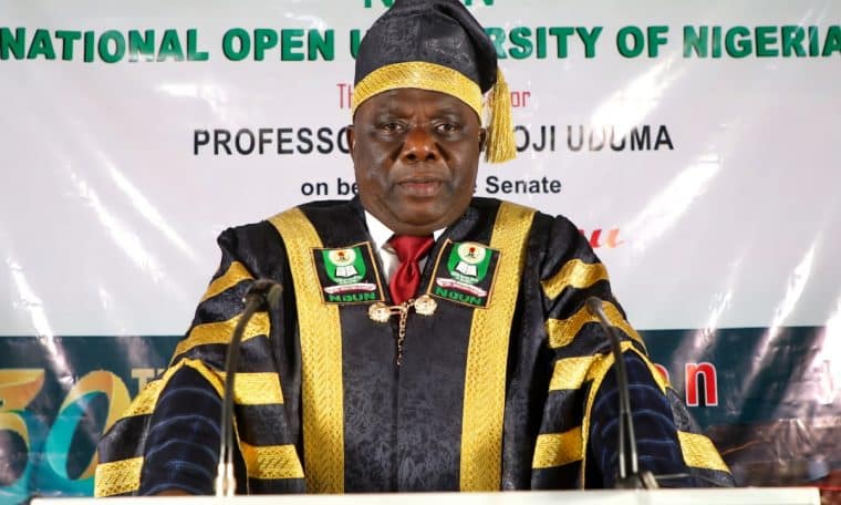 The Vice-Chancellor of the National Open University of Nigeria (NOUN), Prof. Uduma Oji Uduma