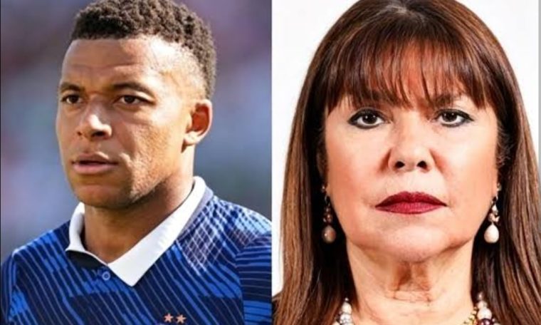 Kylian Mbappe and Celeste Amarilla