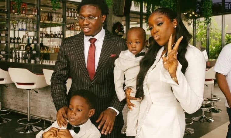 Zlatan, Davita Lamai and their kids