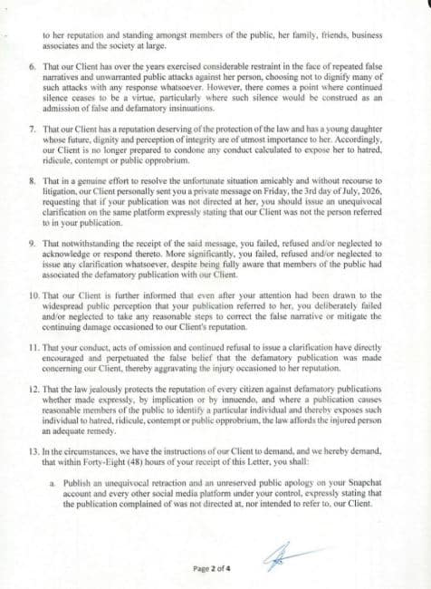 Sophia Momodu Takes Legal Action Against Caroline Hutchings, Demands Public Apology, ₦10 Billion Damages