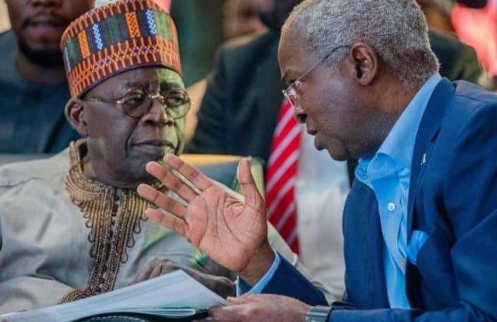 President Bola Tinubu and Former Governor of Lagos State, Babatunde Fashola