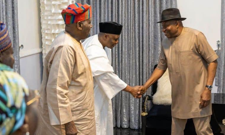 Turaki-PDP Faction meets former President Goodluck Jonathan