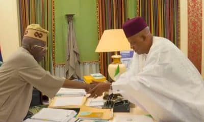 Vice President, Shettima Visits President Bola Tinubu In Office