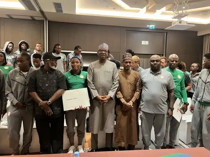 Super Falcons Of Nigeria Officially Receive Federal Government Rewards