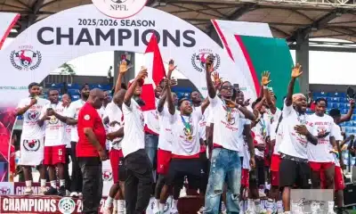 Enugu Rangers celebrate their 2025-2026 NPFL title.