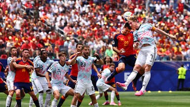 Spain and Belgium players in action during their 2026 FIFA World Cup quarter-final clash on Friday, July 10.