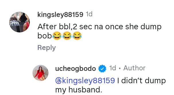 Uche Ogbodo Denies Leaving Husband