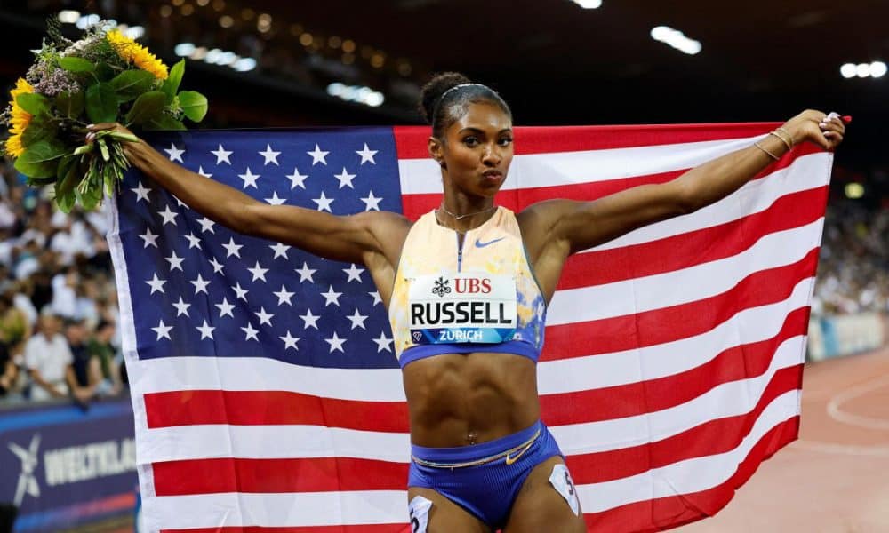 masai-russell-breaks-tobi-amusan-s-100m-hurdles-world-record-in-zurich