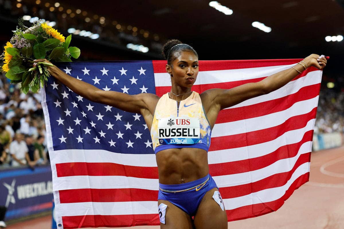Masai Russell Breaks Tobi Amusan’s 100m Hurdles World Record in Zurich